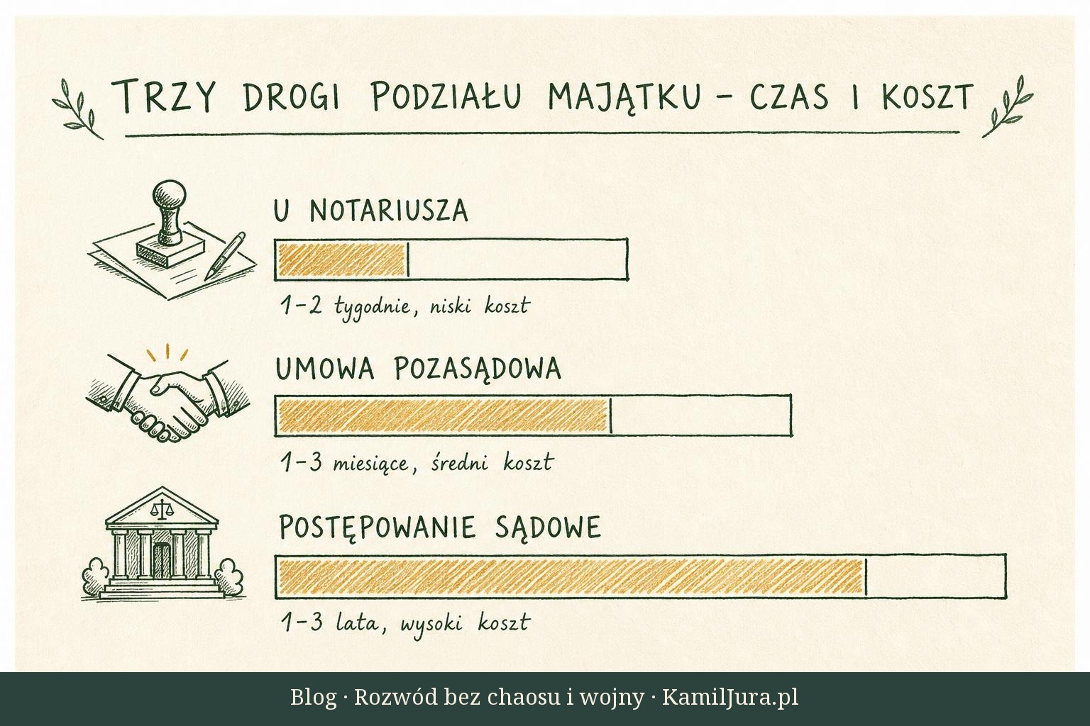 Trzy drogi podziału majątku