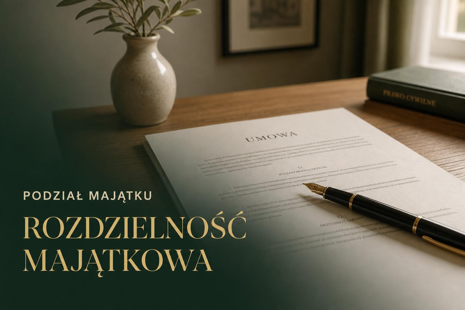 Rozdzielność majątkowa przed rozwodem - czy ma sens, jeśli już idziesz do prawnika